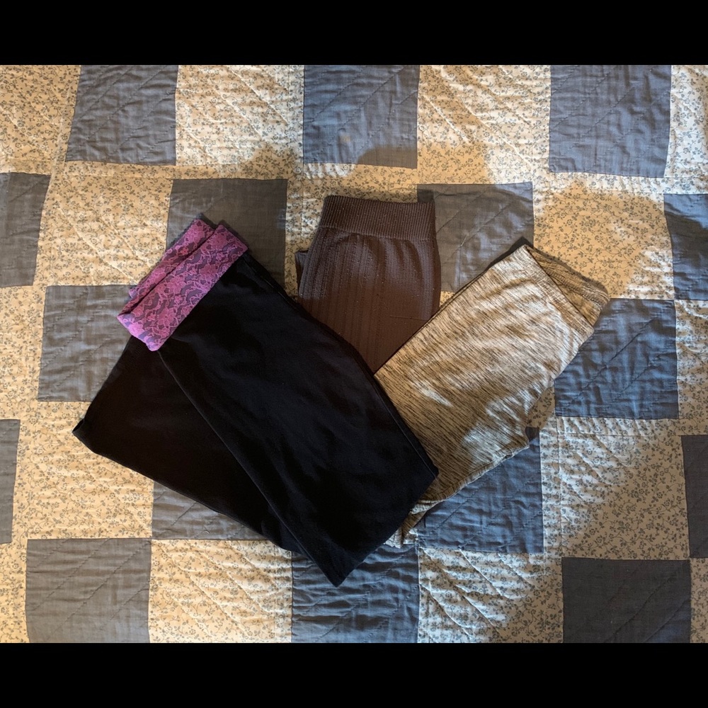 Girls leggings and yoga pants bundle
